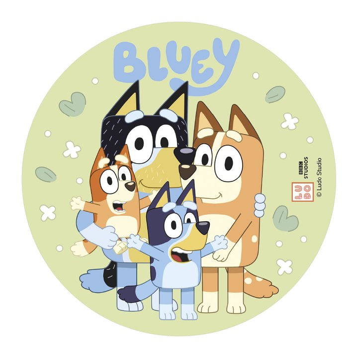 Tortenaufleger Bluey & Bingo, Edible Disc, farbecht, essbar, Ø 20 cm