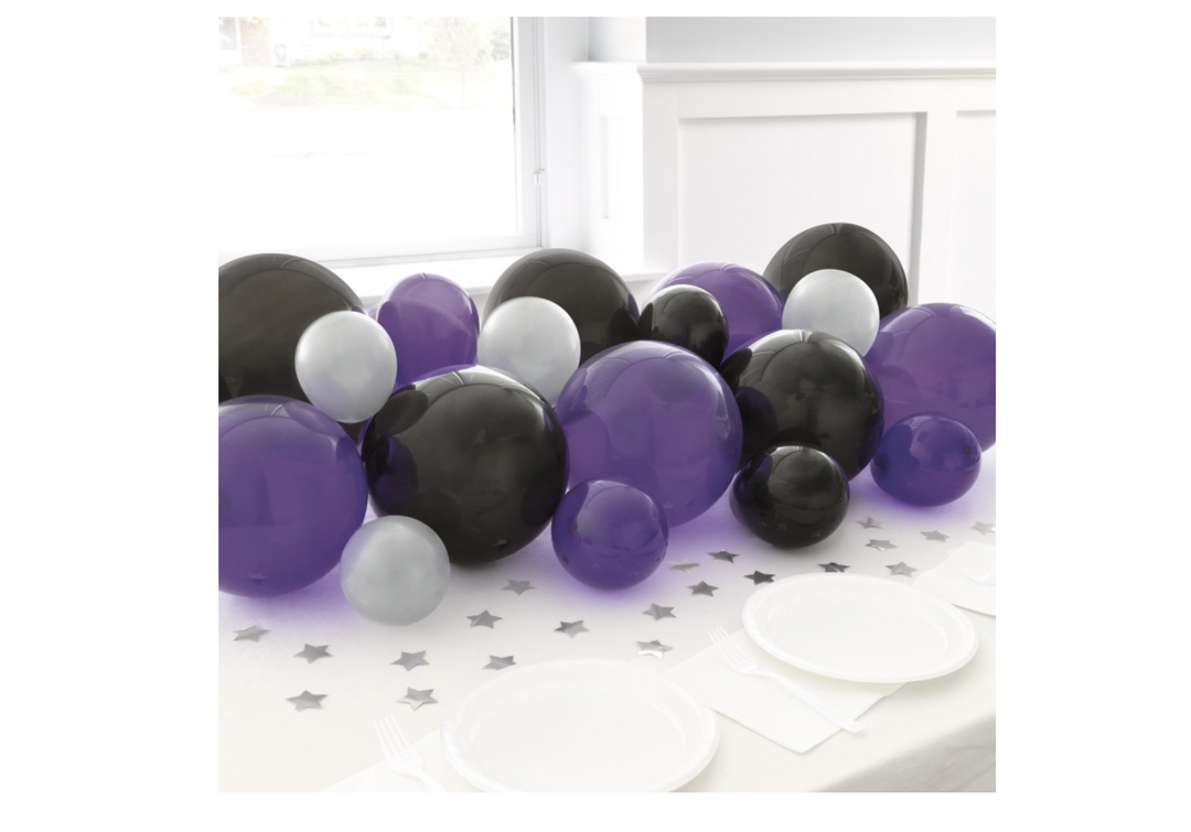 Ballongirlande_violett__DIY_Girlande__Halloween_Party