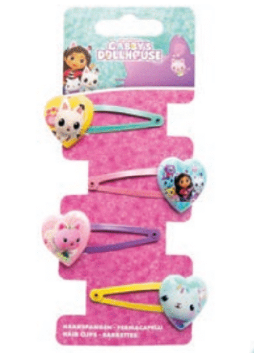Gabby's Dollhouse Haarspangen, Mitgebsel, 4er Pack