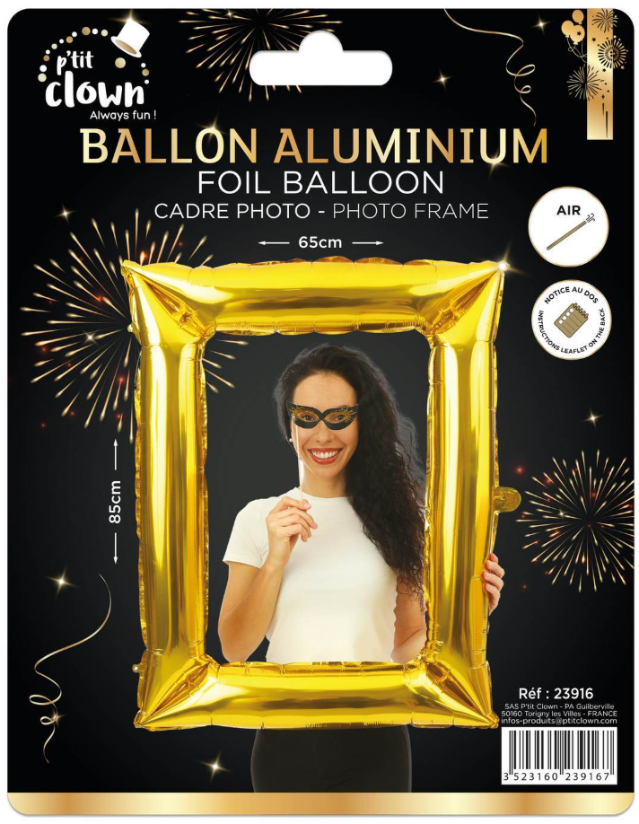 Goldener-Rahmen-Folienballon-Foto-Requisite-65-x-85-cm