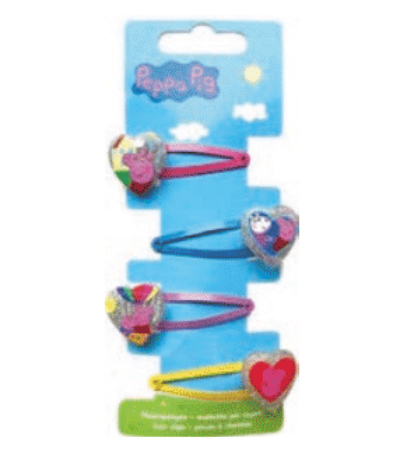 Peppa Wutz Haarspangen, Mitgebsel, 4er-Pack