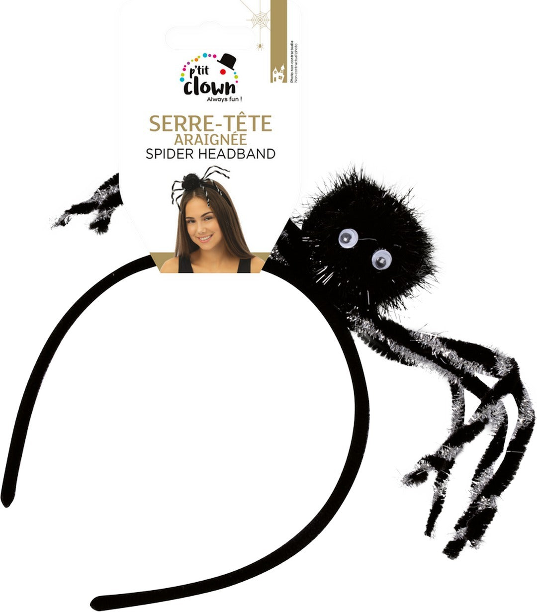 Haarreif Spinne für Halloween & trick or treat, 1 Stück