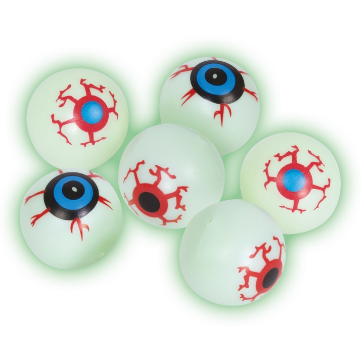 Halloween-Quetsch-Auge-phosphoreszierend-Mitgebsel-6er-Pack