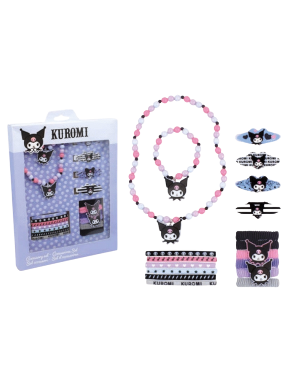Kuromi Schmuck- & Haar-Accessoire Set, 18-teilig