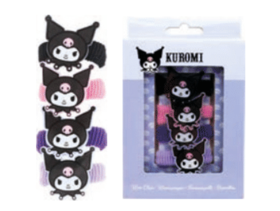 Kuromi Haargummis, Hello Kitty, Mitgebsel, 4 Stück