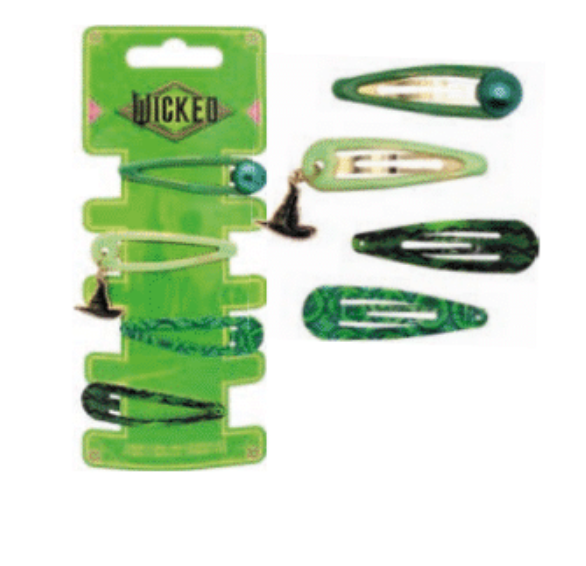 Haarspangen Wicked Elphaba, Mitgebsel, 4 Stück