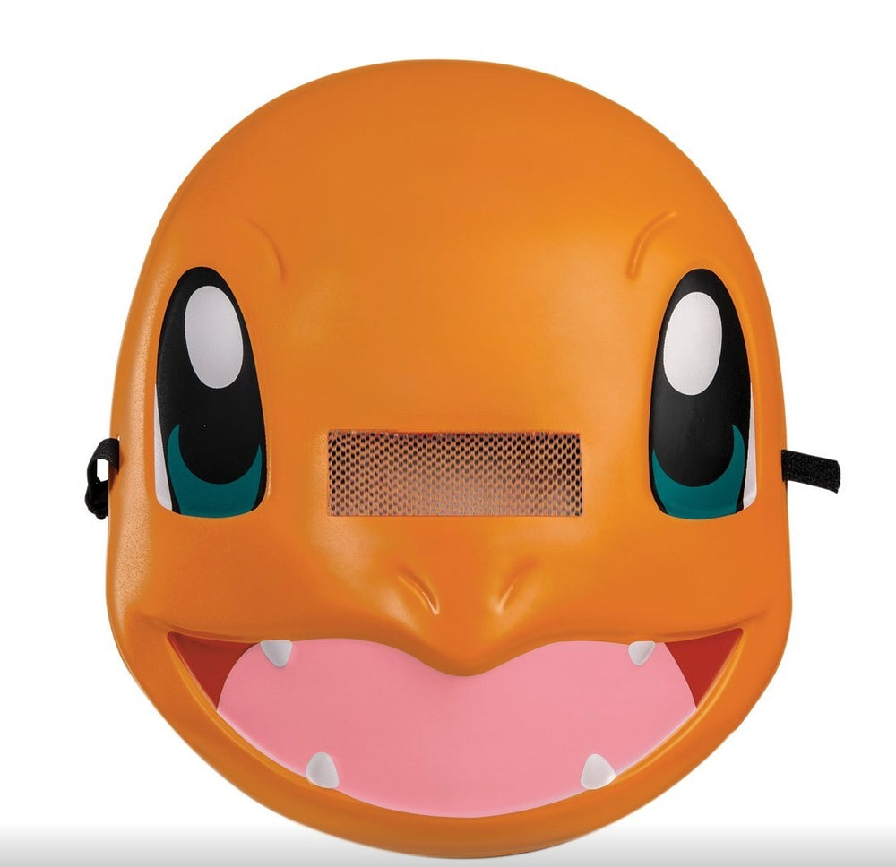 Pokemon-Charmander-Maske-Kostüm-Zubehör-21-x-28-x-6-35-cm-Kunststoff-Verstellbare-elastische-Träger-für-optimalen-Sitz