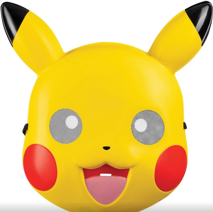 Pokemon-Pikachu-Maske-Kostüm-Zubehör-Kunststoff-Verstellbare-elastische-Träger-für-optimalen-Sitz-Kopie