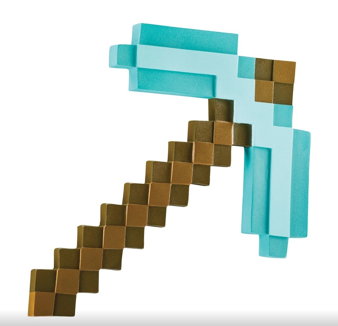 Minecraft-Diamant-Spitzhacke-Kostüm-Zubehör-40cm-Kunststoff
