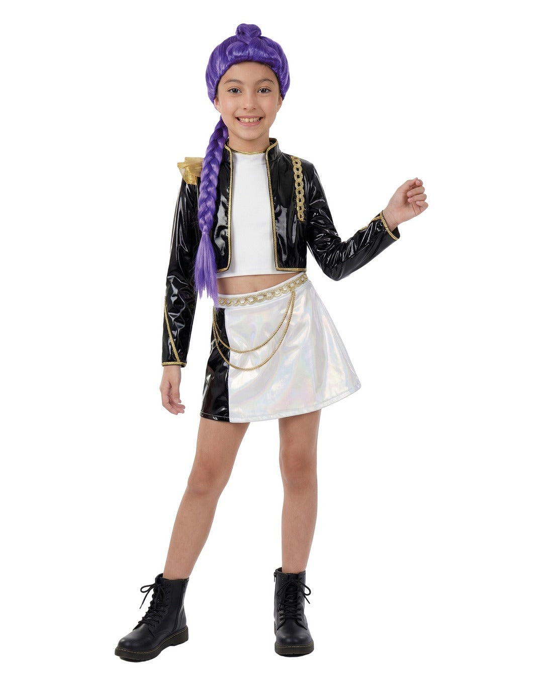Sängerin Kostüm für Kinder, für Deine K-Pop Party, versch. Grössen, 3-teilig