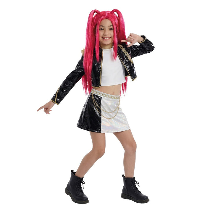 Sängerin Perücke Pink, Kostümzubehör für K-Pop Party