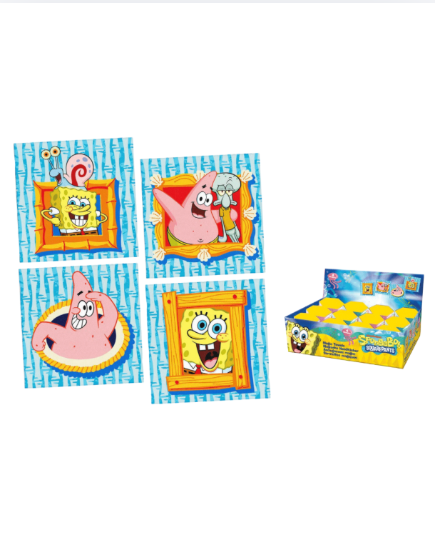 Magisches Handtuch Spongebob, cooles Mitgebsel für Kindergeburtstage, zufälliges Motiv