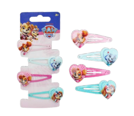 Paw Patrol Haarspangen, Mitgebsel, 4 Stück