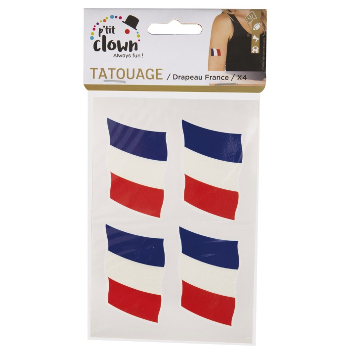 Frankreich-Tattoos-abwaschbar-1-Bogen-mit-4-Tattoos