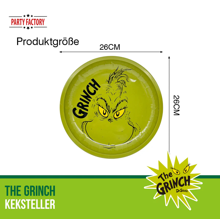Grinch-Keksteller-Weihnachtsteller-aus-Kunststoff-Ø-26-cm