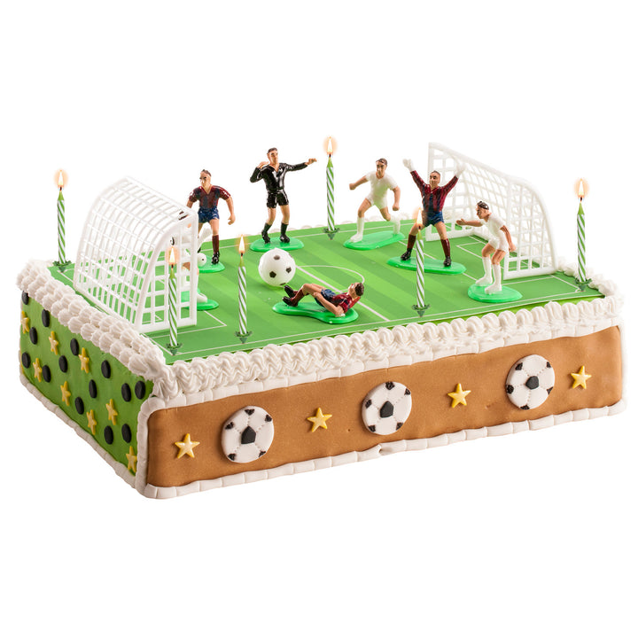 Fussball-Tortenfiguren-Set-Kuchendeko-mit-Kerzen-30-teilig
