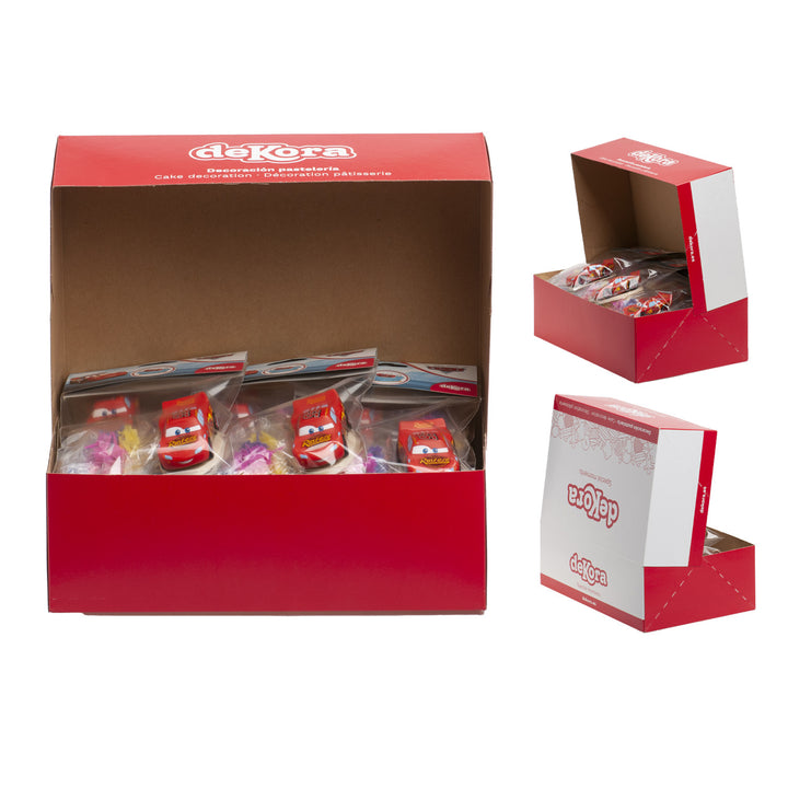 Tortenfigur Set Cars, Lightning McQueen mit Kerzen, 13-teilig