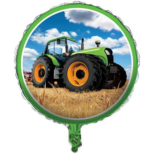 Traktor Folienballon, Bauernhof Party, 46 cm kinderparties-shop