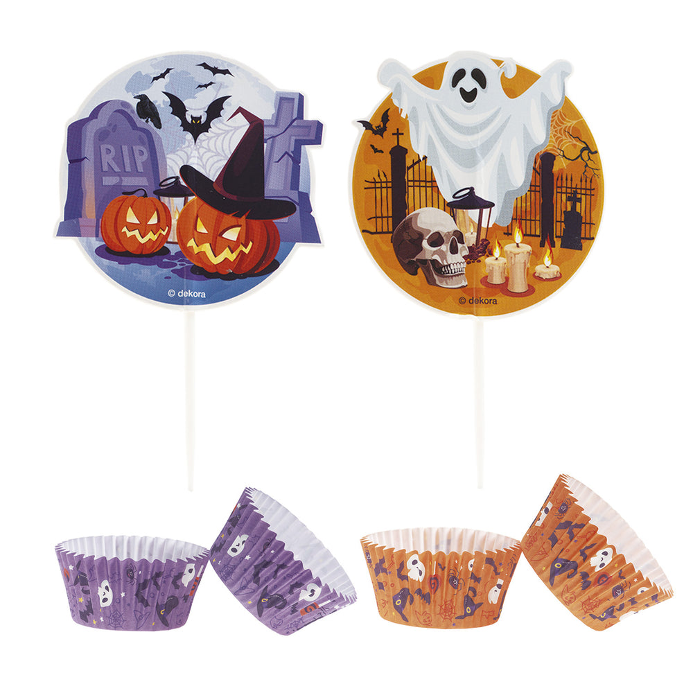 Halloween-Muffin-Set-Muffinförmchen-&-picker-48tlg-für-24-Muffins