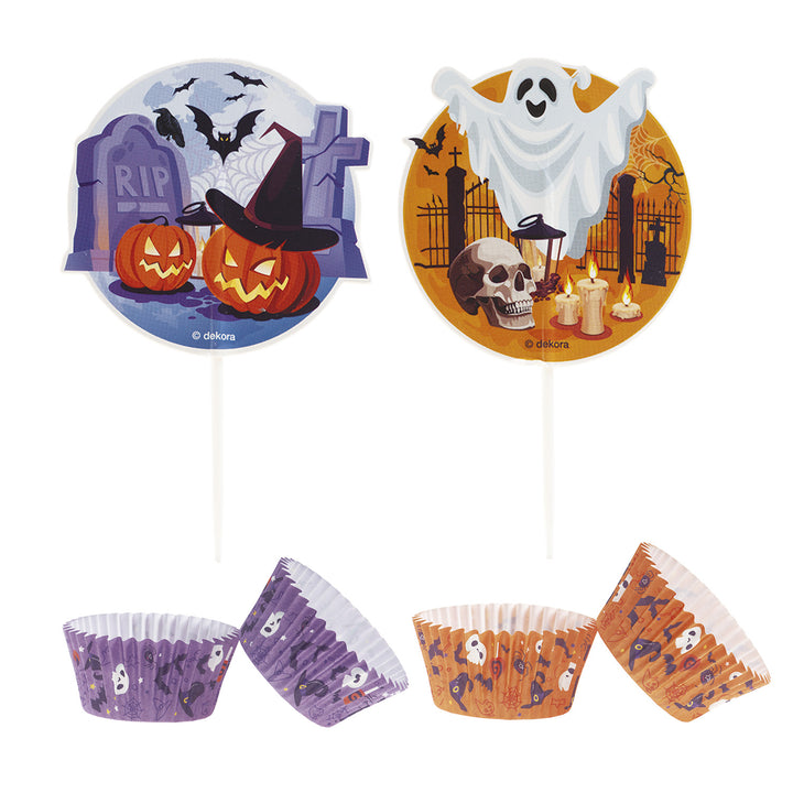 Halloween-Muffin-Set-Muffinförmchen-&-picker-48tlg-für-24-Muffins