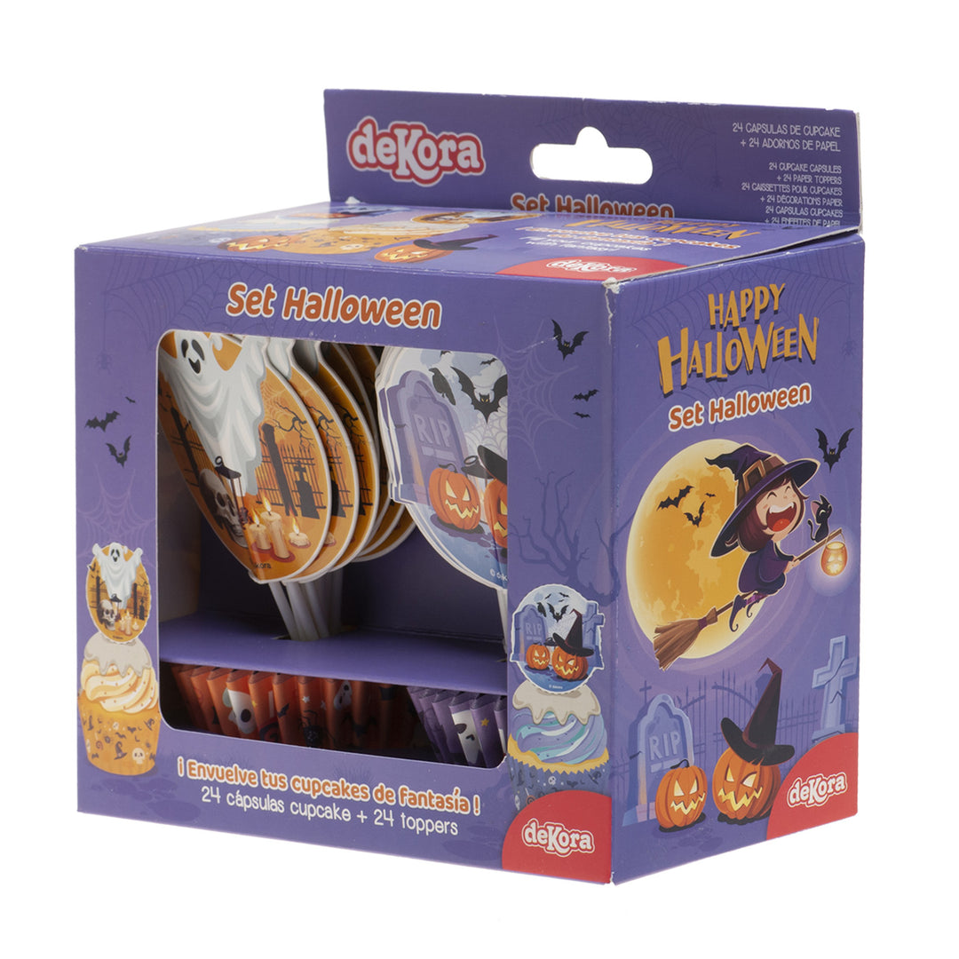 Halloween-Muffin-Set-Muffinförmchen-&-picker-48tlg-für-24-Muffins