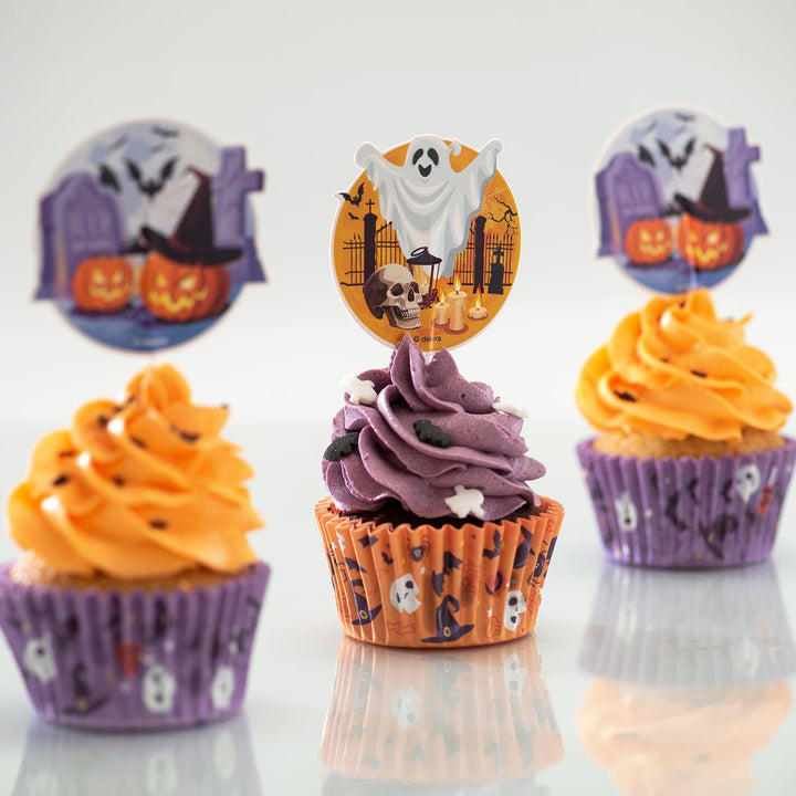 Halloween-Muffin-Set-Muffinförmchen-&-picker-48tlg-für-24-Muffins