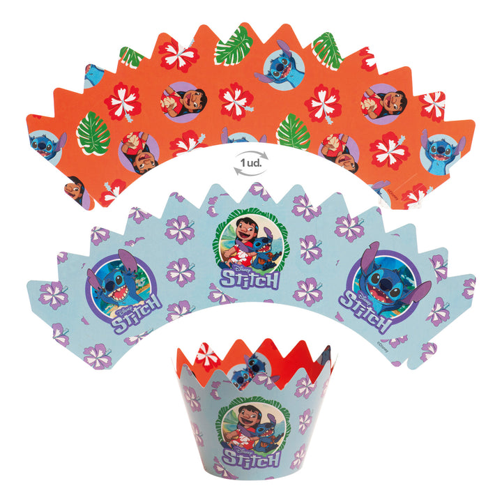 Muffin-Deko-Set-Lilo-&-Stitch-12-teilig-für-6-Muffins