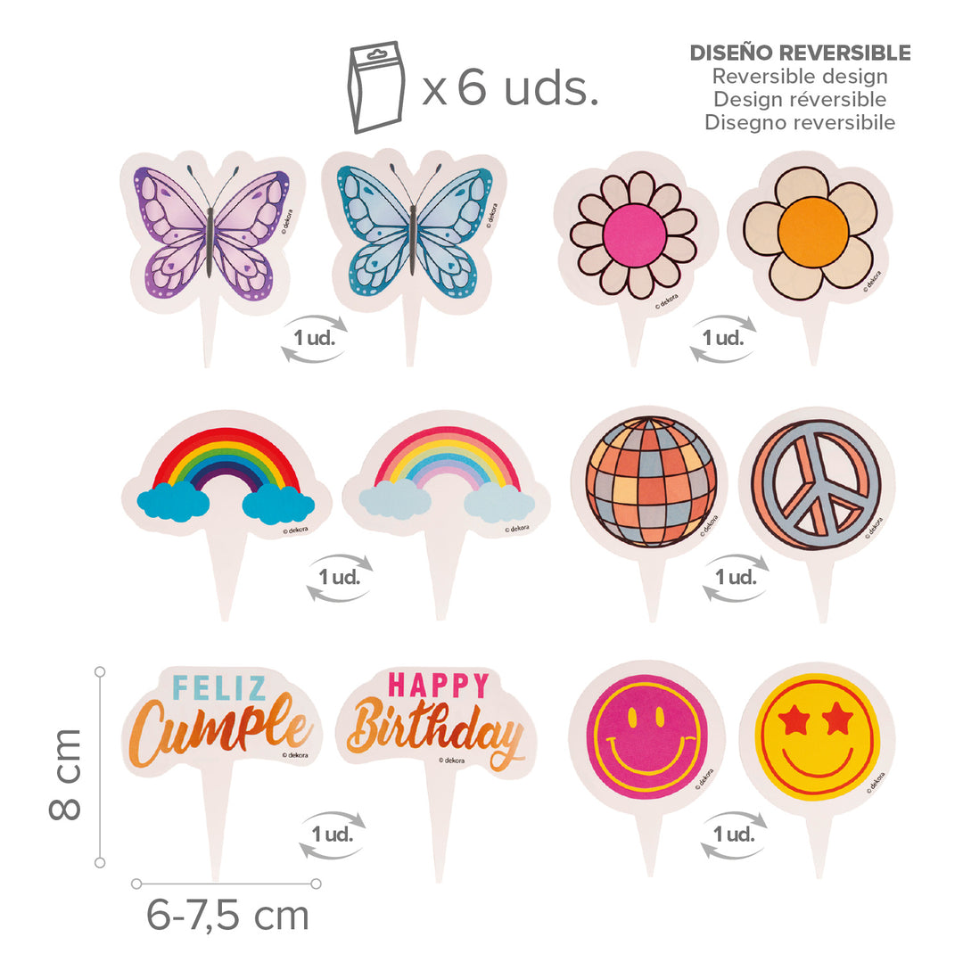Muffinförmchen-mit-Picker-Happy-Birthday-12-teilig-für-6-Muffins