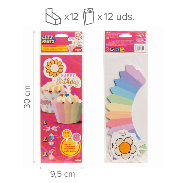 Muffinförmchen-mit-Picker-Happy-Birthday-12-teilig-für-6-Muffins