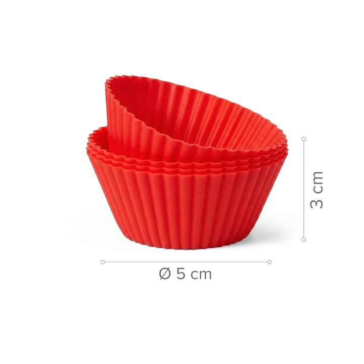 Muffin Backformen aus Silikon, wiederverwendbar & spülmaschinenfest, 24 Stück