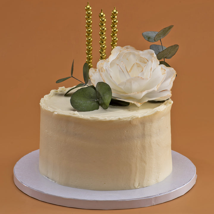 Goldene Kuchenkerzen im Bubble-Design, 14 Stück mit Haltern