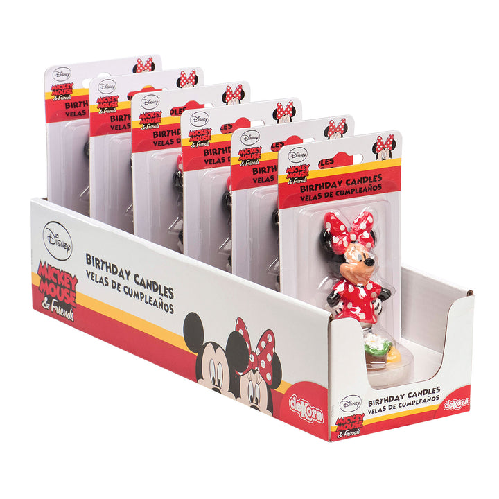 Minnie Maus Kuchenkerze 3D, Disney Motivkerze, 1 Stück