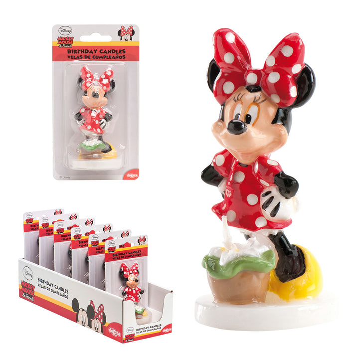 Minnie Maus Kuchenkerze 3D, Disney Motivkerze, 1 Stück