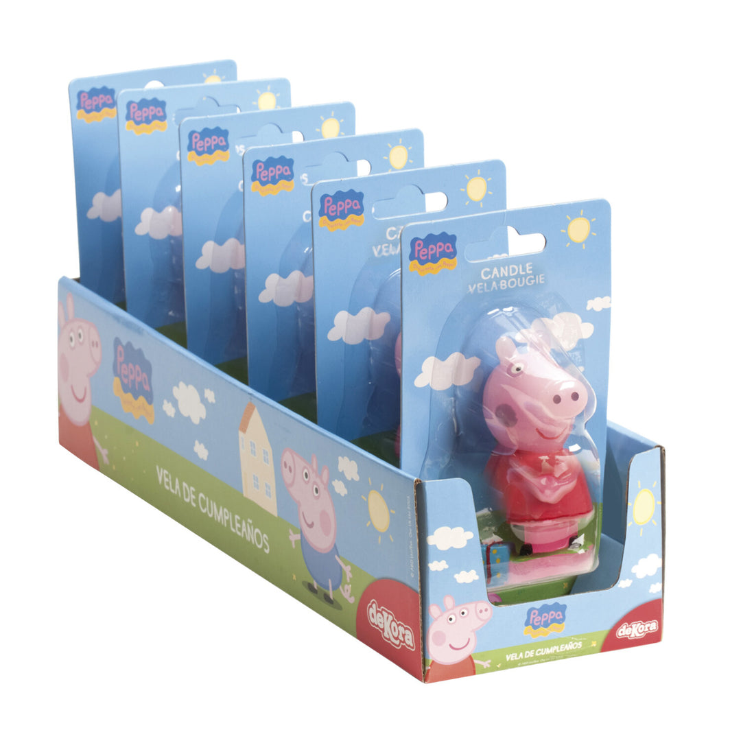 3D Kuchenkerze Peppa Wutz, 1 Stück, 8 cm