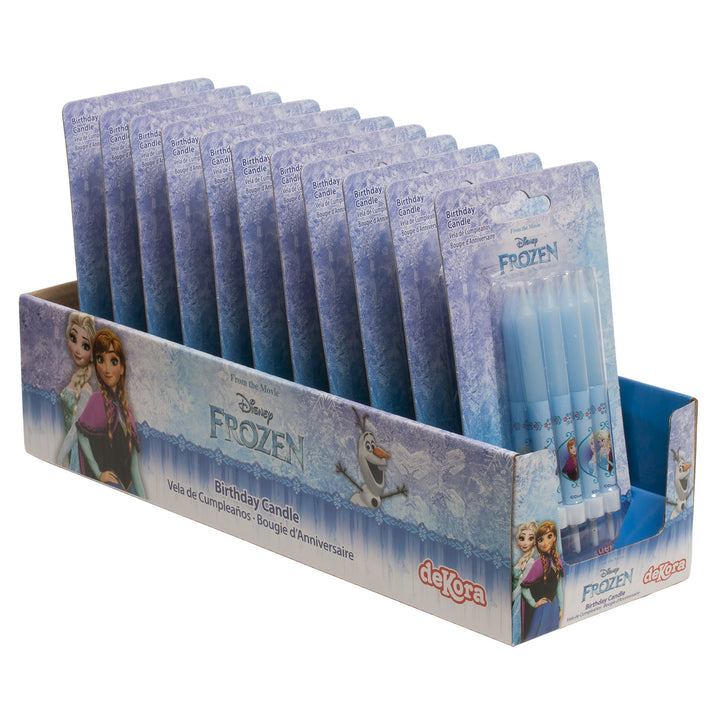 Kuchenkerzen Set Frozen, 8 Stück mit Haltern