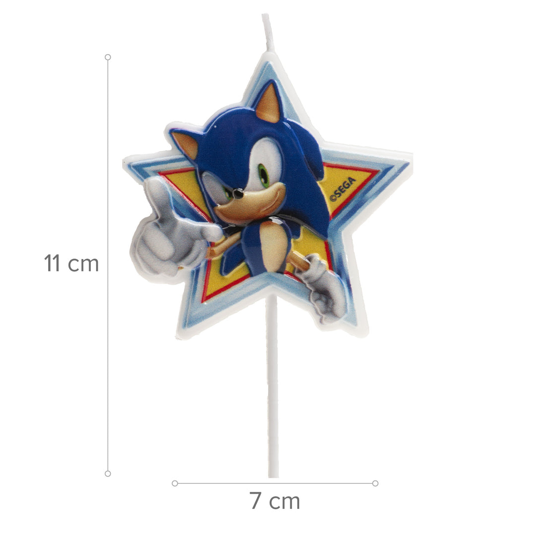 Kuchenkerze Sonic, 1 Stück