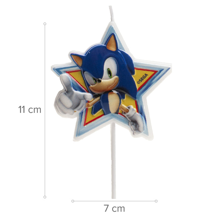 Kuchenkerze Sonic, 1 Stück