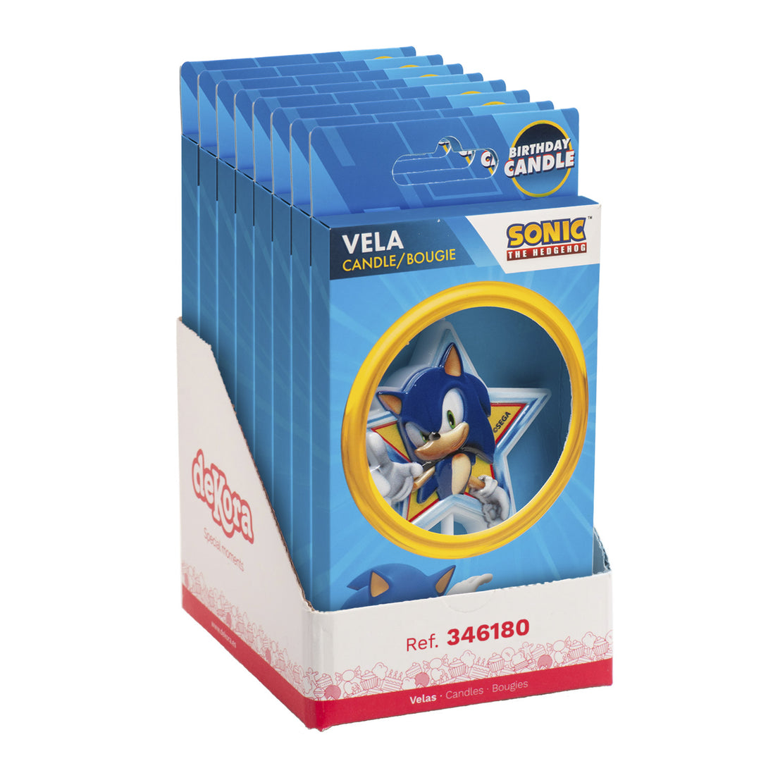 Kuchenkerze Sonic, 1 Stück