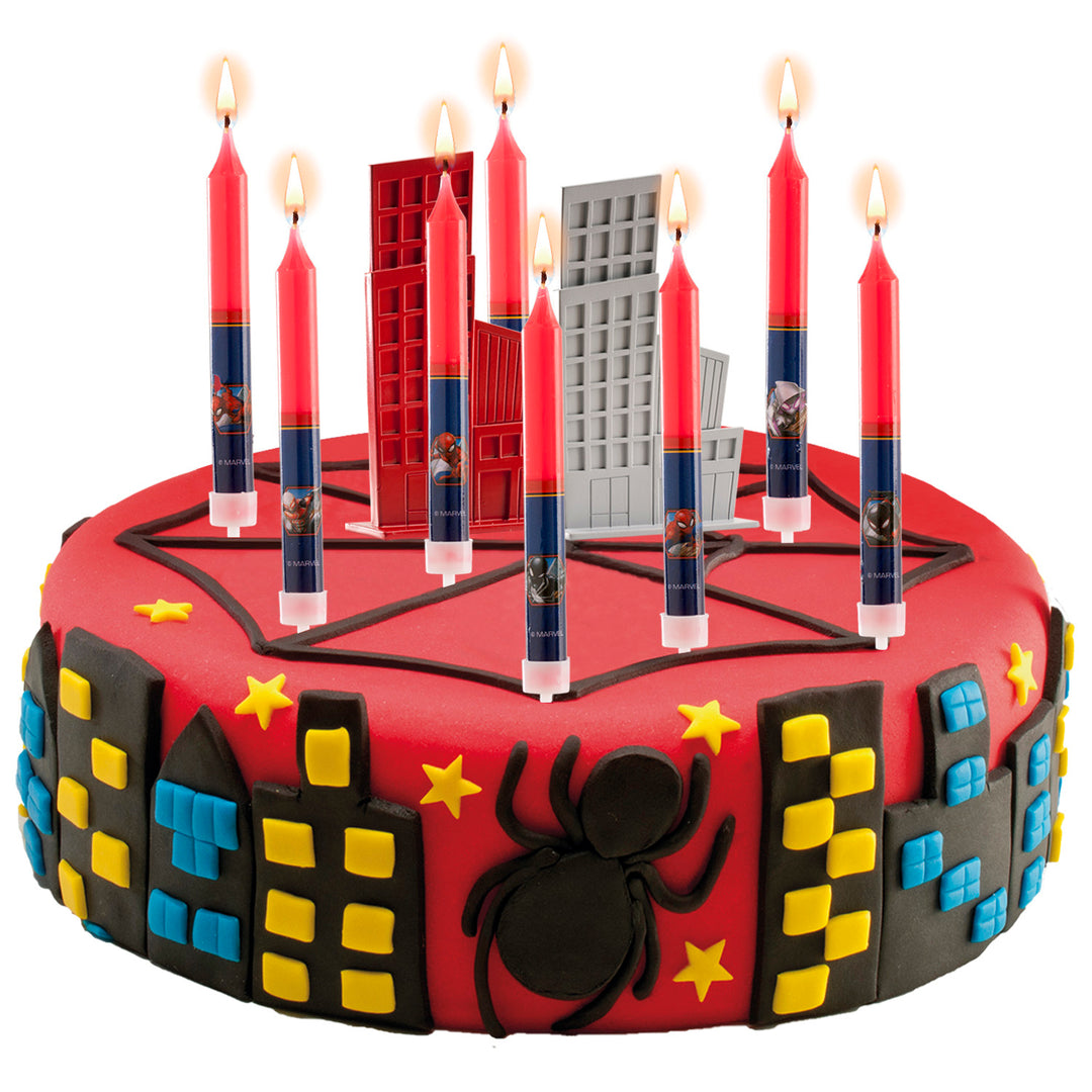 Kuchenkerzen Spiderman, 8 Stück