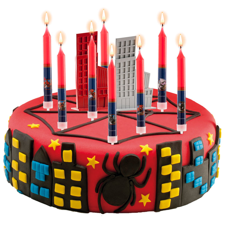 Kuchenkerzen Spiderman, 8 Stück