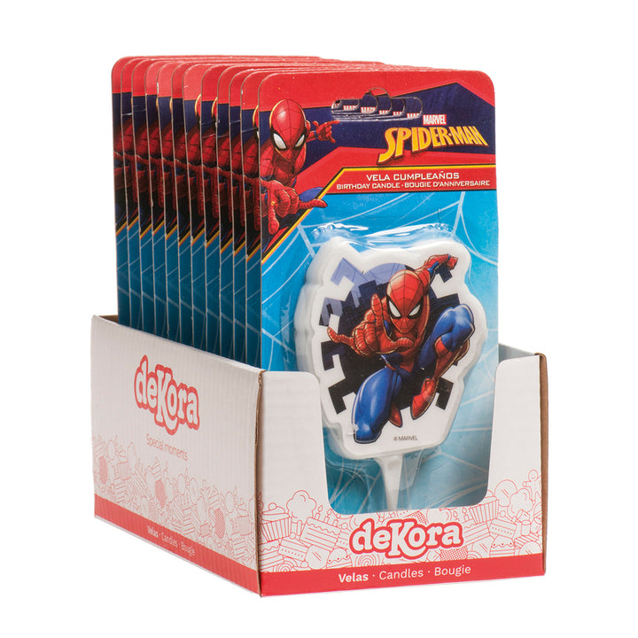 Spiderman-2D-Geburtstagskerze-7-cm