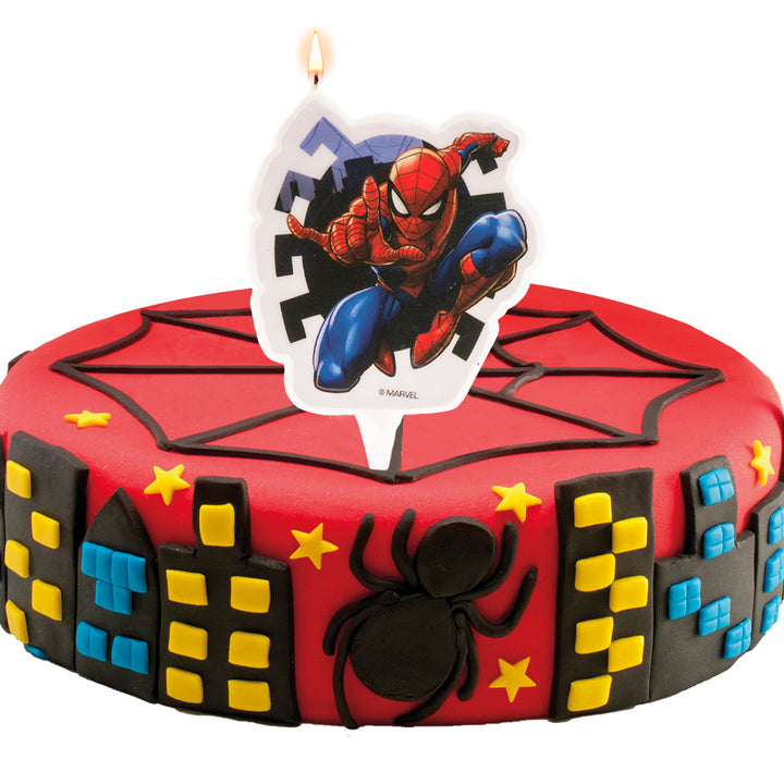 Spiderman-2D-Geburtstagskerze-7-cm