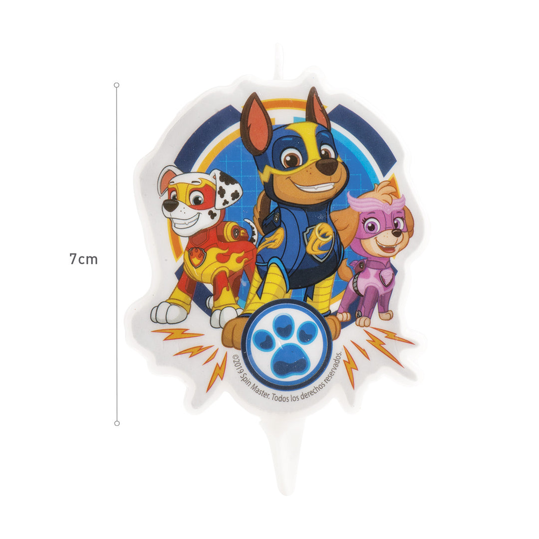 Figurenkerze Paw Patrol, Kuchenkerze mit Chase, Marshall & Skye