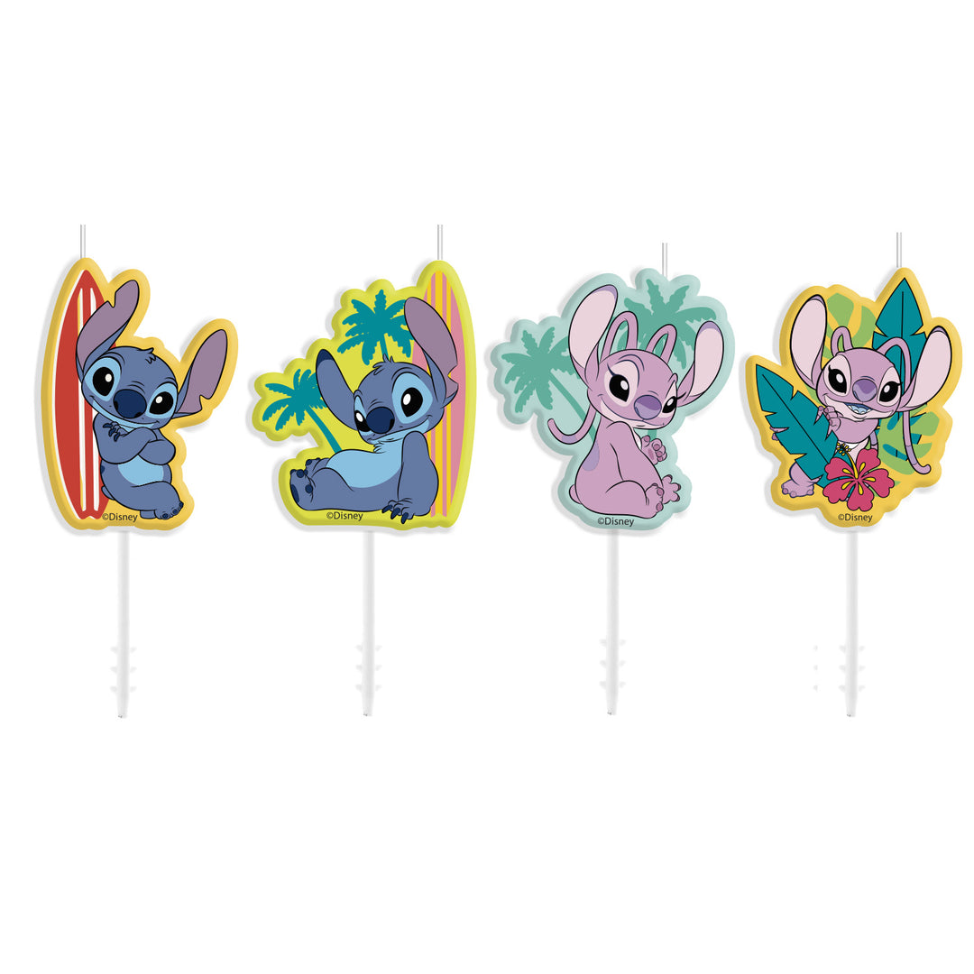 Kuchenkerzen-Stitch-&-Angel-Lilo-&-Stitch-4-Stück