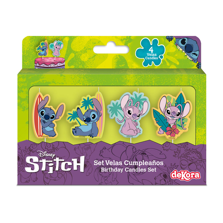 Kuchenkerzen-Stitch-&-Angel-Lilo-&-Stitch-4-Stück