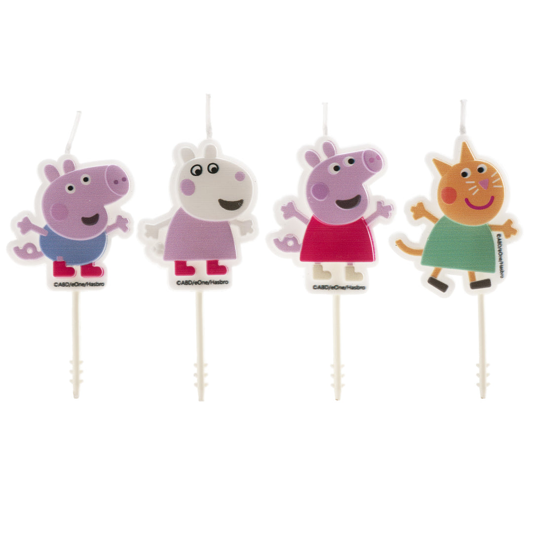 Peppa-Pig-&-Freunde-Geburtstagskerzen-4-Stück