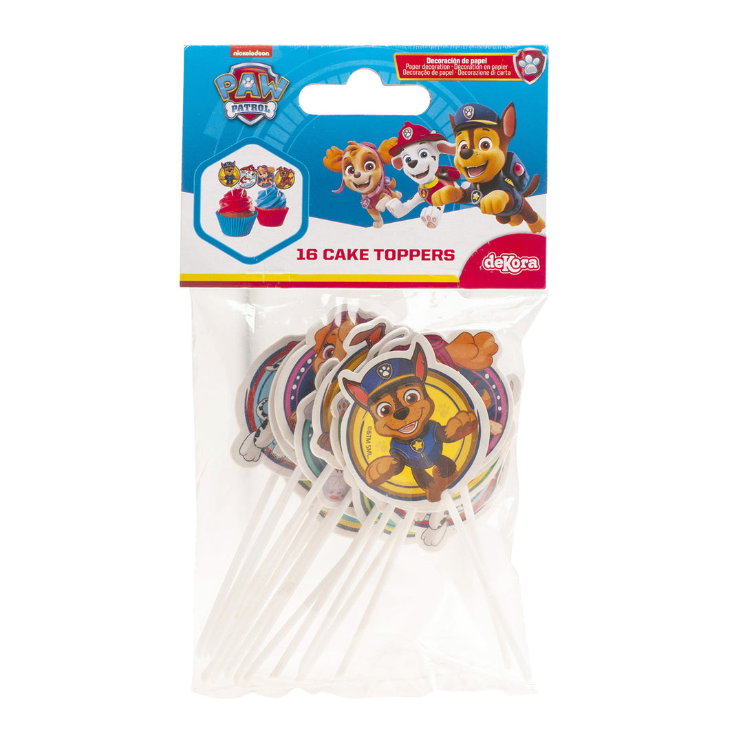 Paw Patrol Muffin- und Snackpicker, 16 Stück
