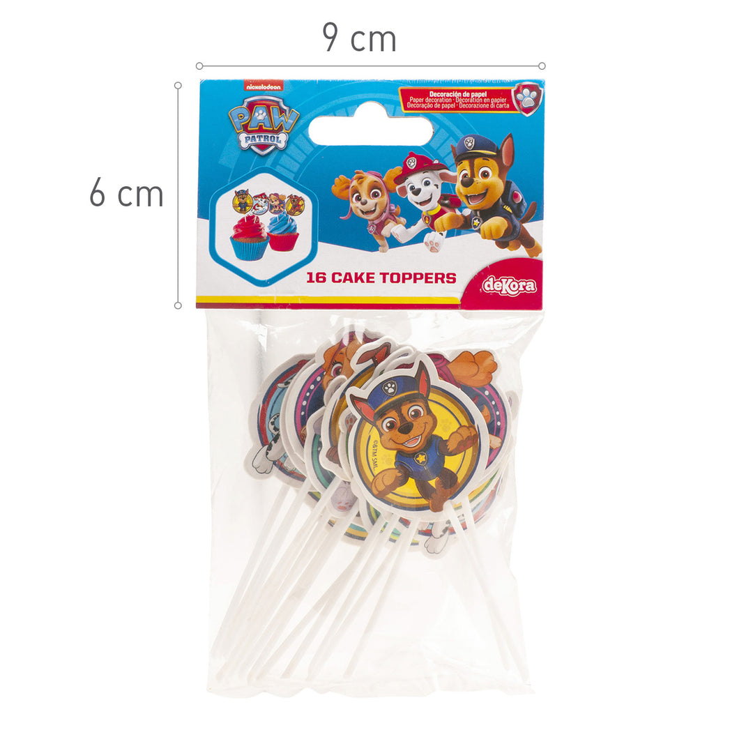 Paw Patrol Muffin- und Snackpicker, 16 Stück