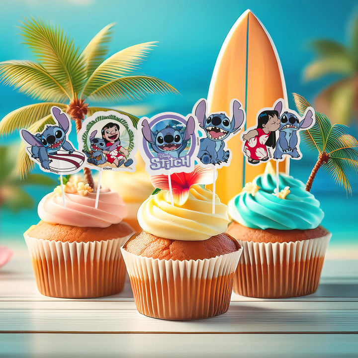 Lilo & Stitch Muffin Picker für Cupcakes, 16 Stück