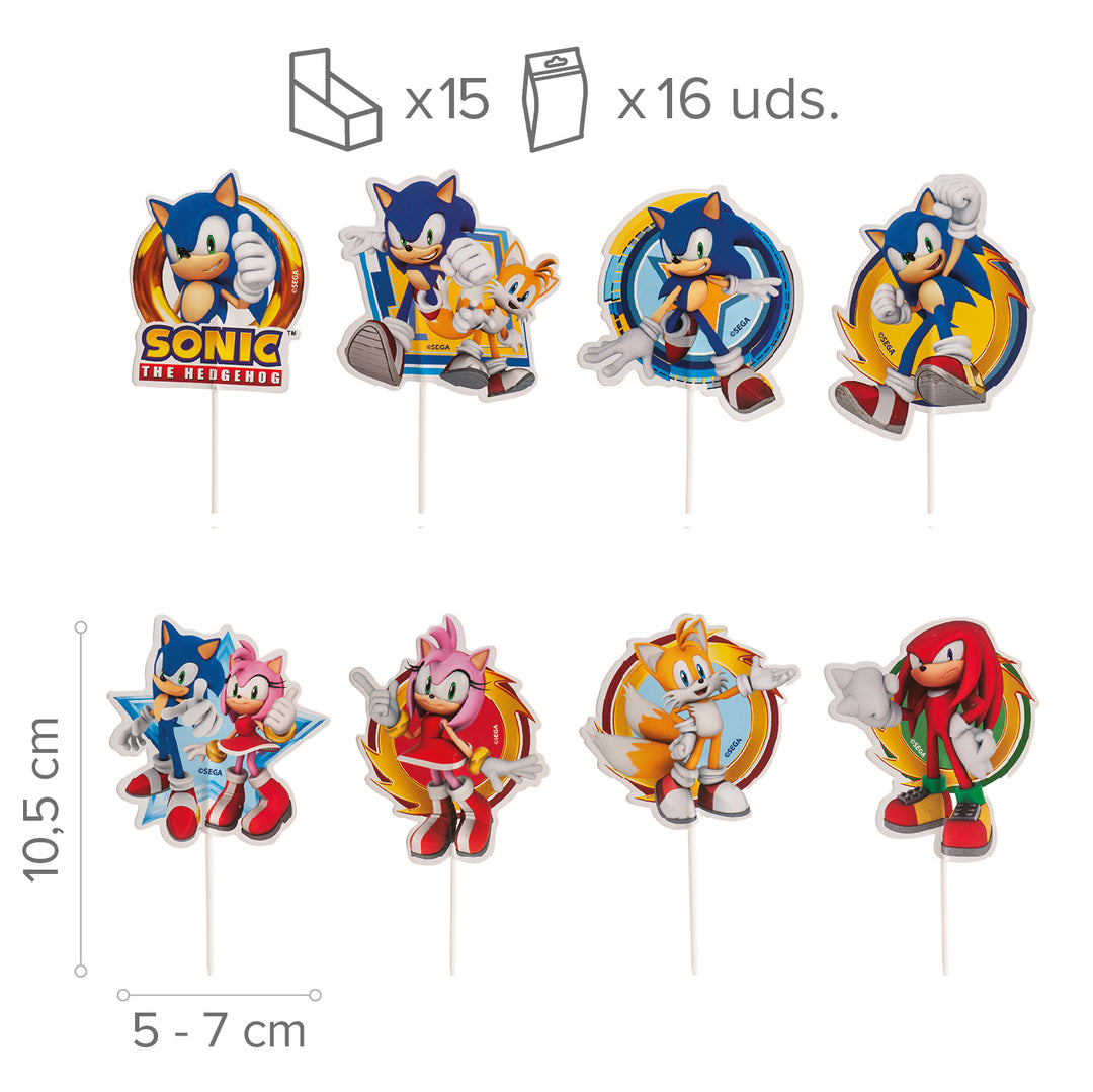Muffin Picker Sonic the Hedgehog, 16 Stück